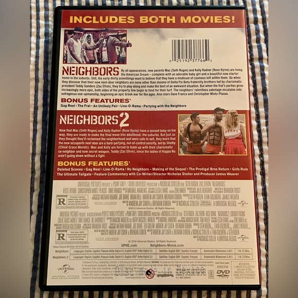 🤯 Neighbors 2-Movie Collection DVD 🤯 - Picture 2 of 4